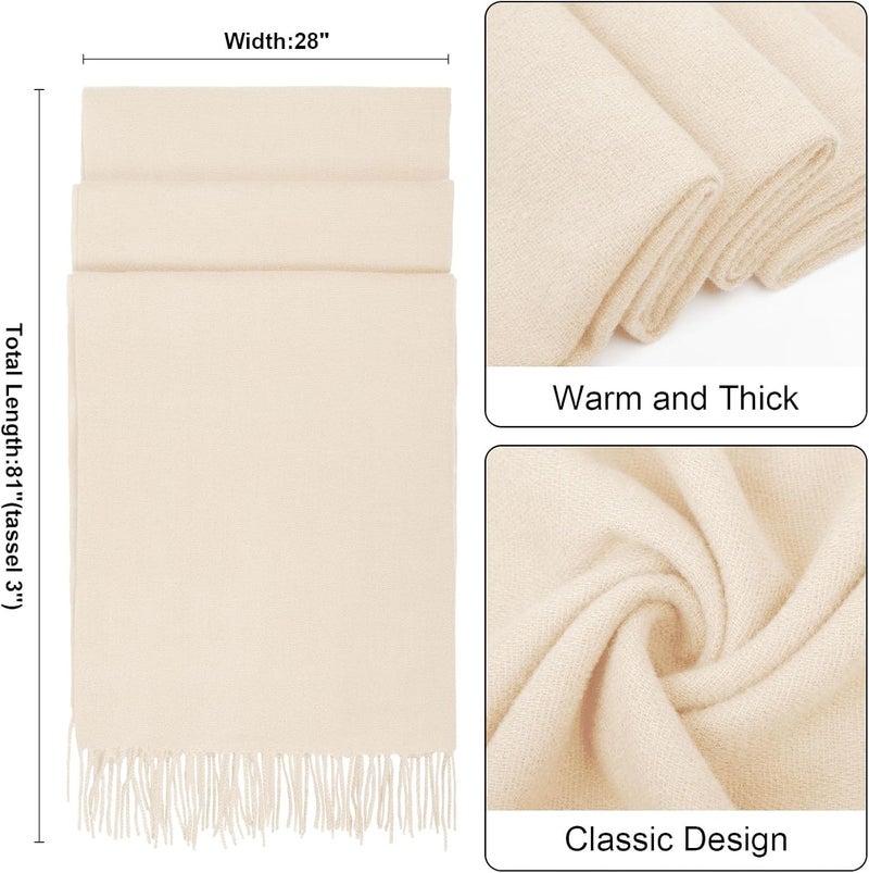 Darller Winter Scarf for Women Pashmina Shawls and Wraps for Evening Dresses Wedding Party Bridesmaid Warm Long Scarves Shawl - Image 2